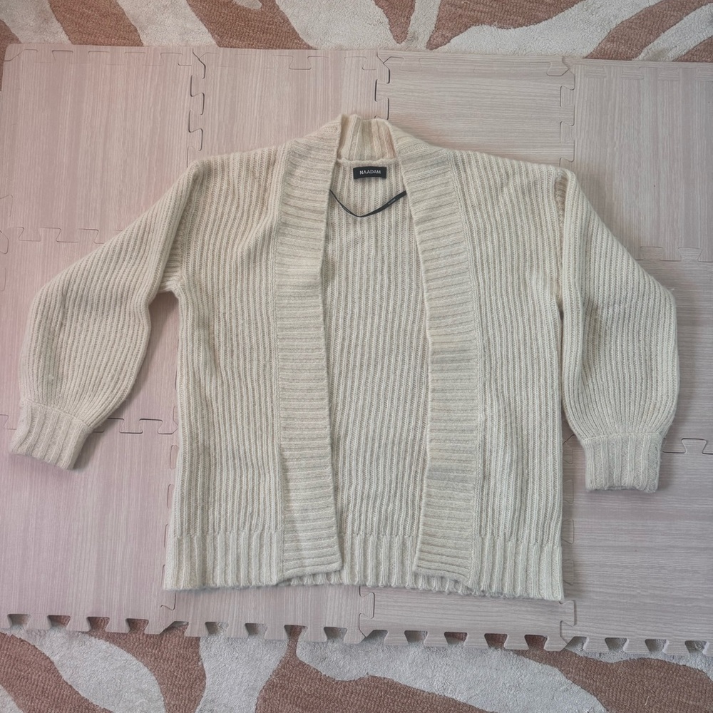 NAADAM Luxe Merino Cashmere Ribbed Cardigan - (XXS)